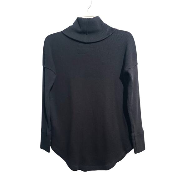 Anthropologie Maeve Cowl Neck Waffle Knit Thermal Tunic - Picture 2 of 4